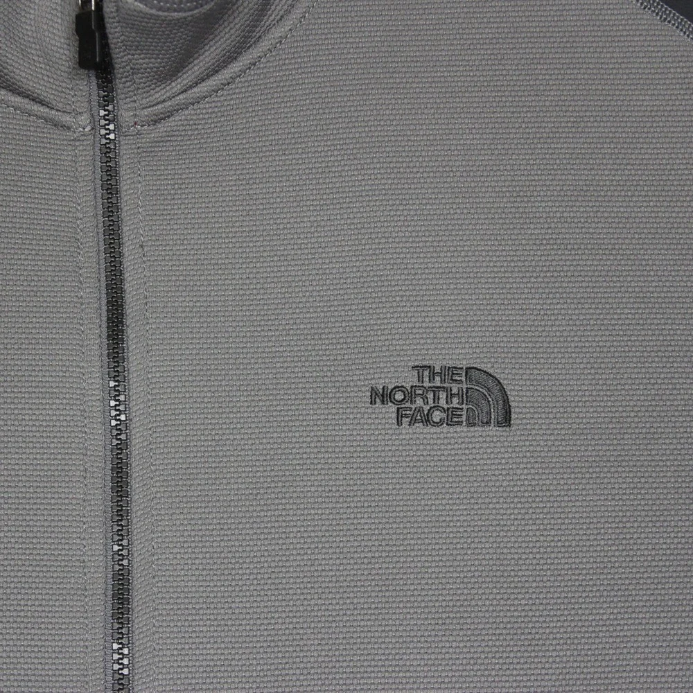 The North Face TKA Stealth Mens XXL Full‎ Zip Fleece Jacket Gray Dark Gray